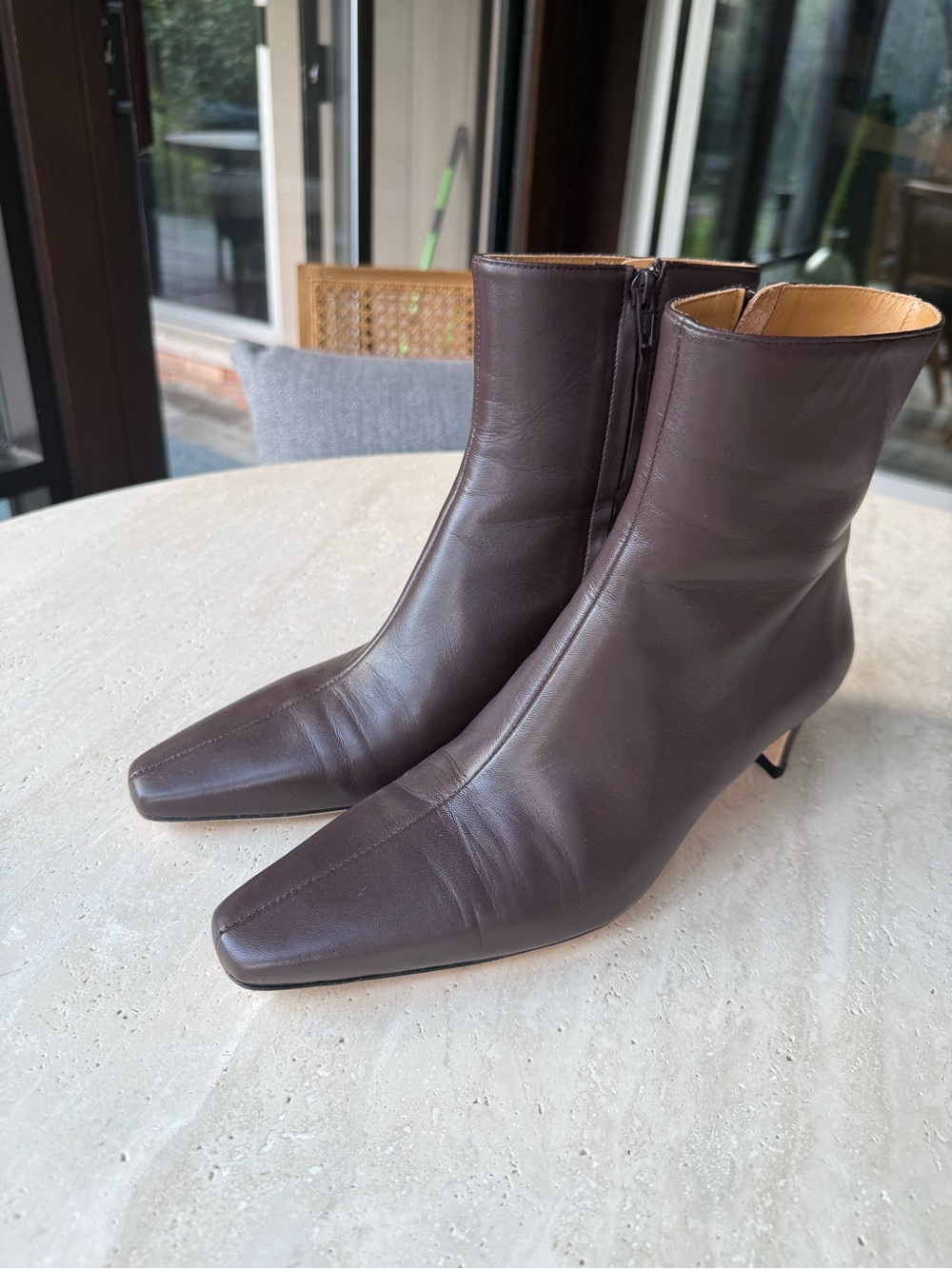 Staud Wally Ankle Espresso Brown 39 WORN ONCE